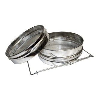 Doppelsieb flach - verzinkt